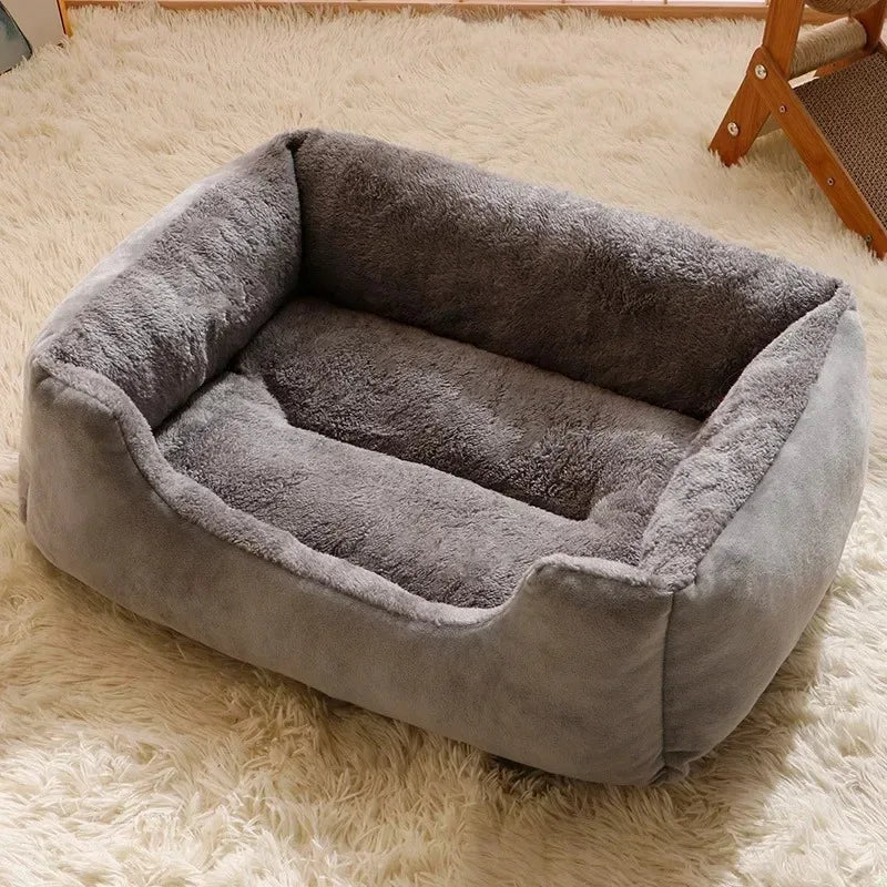 Cama para cachorro e gato em material plush, Cama almofada para cães e gatos