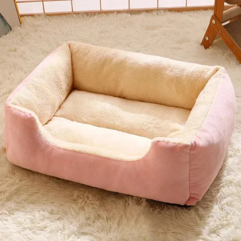 Cama para cachorro e gato em material plush, Cama almofada para cães e gatos