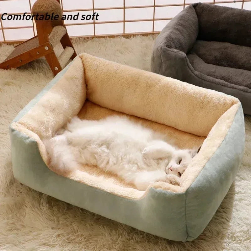 Cama para cachorro e gato em material plush, Cama almofada para cães e gatos